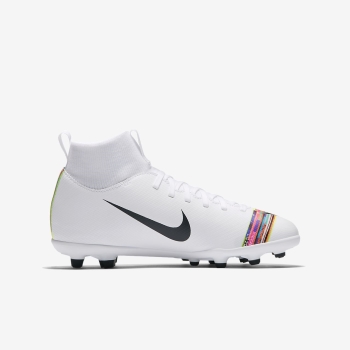 Nike Jr. Superfly 6 Club MG - Fodboldstøvler - Hvide/Sort | DK-54725